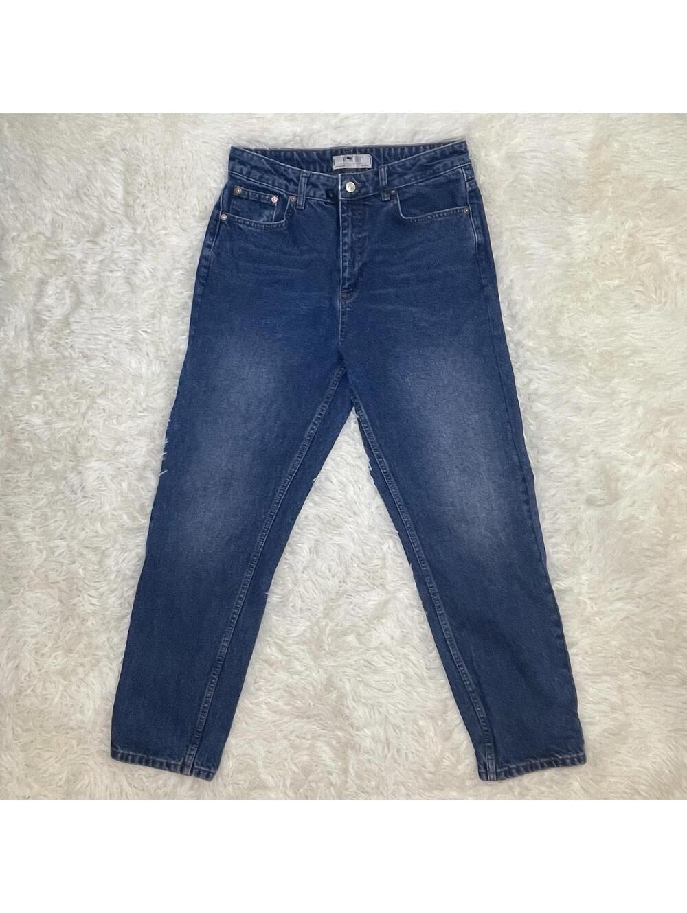 We The Free People Blue Denim Size 30 Straight Ankle Blue Jeans